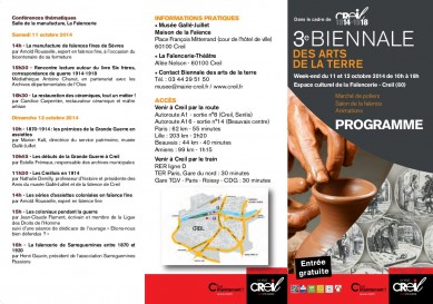 Programme Conférence Candice Carpentier restaurateur céramique