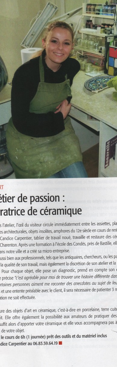 Article dans le Charenton Magazine
